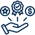 Adwanted Software - Advocacy - Leverage our unique gamified platform icon graphic in navy