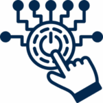 Adwanted Software - Tribes - Activate the right triggers icon graphic in navy